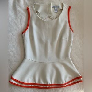 Anthropologie Retro Vintage Cutout Peplum Blouse